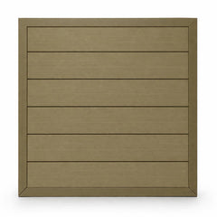 Premium khaki composite garden fence panels by Solid Furniture UK for stylish and durable outdoor spaces