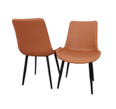 Remus Tan Leather Dining Chair SOLID FURNITURE