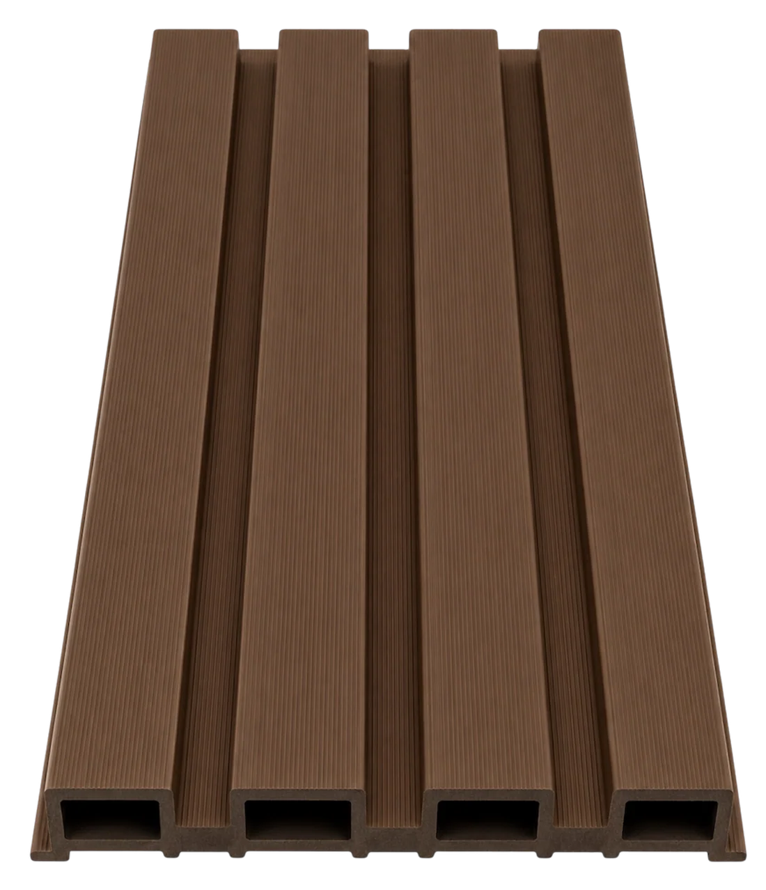 Light Brown Waterproof Exterior WPC Wall Panels 180cm 290cm Solid Furniture UK