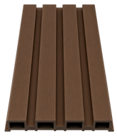 Light Brown Waterproof Exterior WPC Wall Panels 180cm 290cm Solid Furniture UK