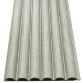Light Grey Fluted WPC Wall Panels by Solid Furniture UK featuring a modern textured interior design