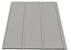 Close-up view of Light Grey WPC interlocking ceiling panels – Solid Furniture UK