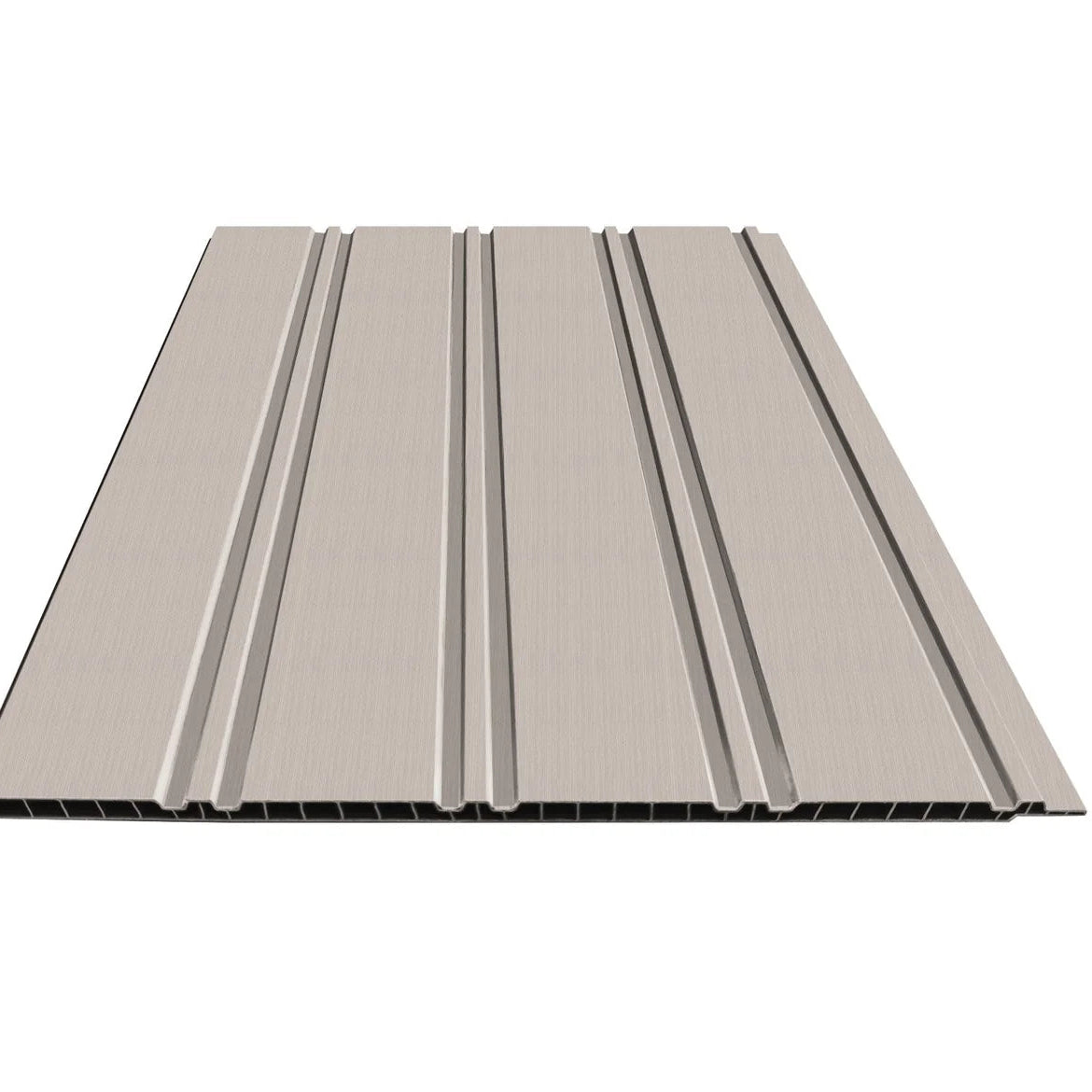 Light Grey WPC multi-width wall panels main view by Solid Furniture UK