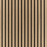 3D decorative light oak acoustic panels 60x60cm by Solid Furniture LTD main view showing real wood slats and felt backing