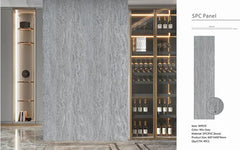 Waterproof mix grey PVC wall panel for kitchens, bathrooms, and contemporary spaces