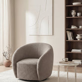Nolita boucle accent chair in a modern living room | Solid Furniture UK