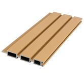 Oak Composite Fence Panels 16x180cm Pack of 6 by Solid Furniture UK for modern garden fencing