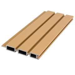 Oak Composite Fence Panels 16x180cm Pack of 6 by Solid Furniture UK for modern garden fencing