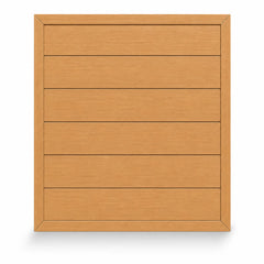 Oak Composite Fence Panels Main View for UK Homes and Gardens at Solid Furniture UK