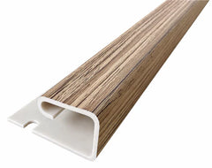 Oak Wall Panel End Trim 240cm by Solid Furniture Ltd, composite edge trim shown in main front view, featuring a clean oak finish profile designed for seamless wall panel and cladding edge finishing in modern UK interiors.