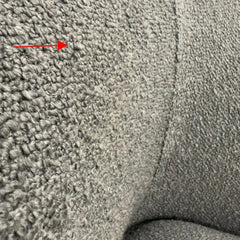 Pebble Bouclé Sofa close-up – Soft bouclé fabric and textured upholstery detail for a luxurious finish solid furniture UK