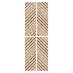 Closeup Premium Oak herringbone acoustic wall panel wood veneer acoustic felt backing pack of 4 solid furniture UK