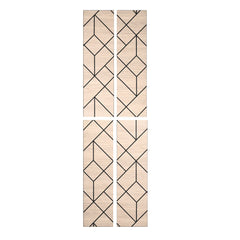 Shard Acoustic Wall Panels by Solid Furniture UK in premium oak wood effect, pack of 4 self adhesive acoustic panels for modern UK interiors