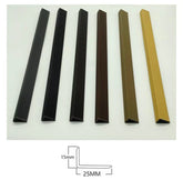 Wall Panel End Trim composite 240cm in oak grey light brown dark brown black and khaki colours pack of 10 main product view. solid furniture LTD