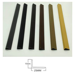 Wall Panel End Trim composite 240cm in oak grey light brown dark brown black and khaki colours pack of 10 main product view. solid furniture LTD