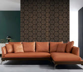 Walnut Blocks Wall Panel in HDF for modern and acoustic interior design