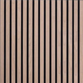 3D decorative walnut square acoustic panels 60x60cm main view by Solid Furniture LTD showing real wood slats and felt backing