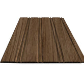 Waterproof walnut seamless multi-width WPC wall panels 30x240cm by Solid Furniture UK