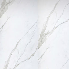 Close-up view of white marble effect PVC wall panels 60×240cm – Solid Furniture UK