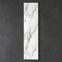White marble PVC wall panels 60x240cm for kitchen and bathroom by Solid Furniture UK