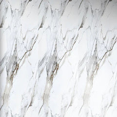 White marble PVC wall panels by Solid Furniture UK, waterproof and easy to install