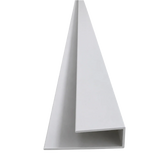 White WPC ceiling end strip 290cm from Solid Furniture UK