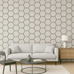 Acoustic Hexagon Wall Panels - Ash Grey (Set of 4) | Soundproof Wood Panels | Fast UK Delivery