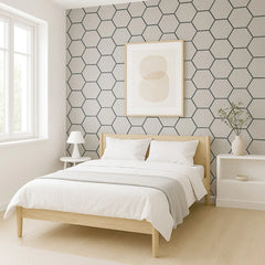 Acoustic Hexagon Wall Panels - Ash Grey (Set of 4) | Soundproof Wood Panels | Fast UK Delivery