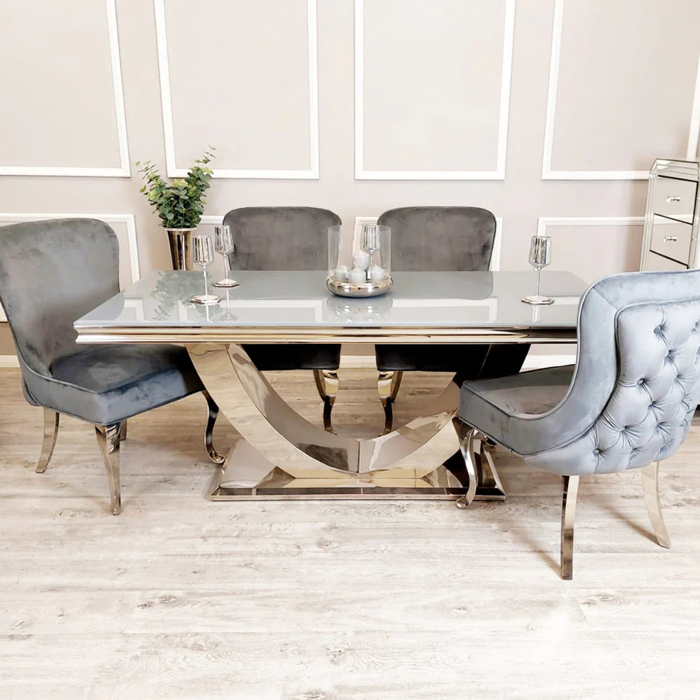 Arial Luxury white marble dining table showcasing elegant contemporary design solid furniture UK