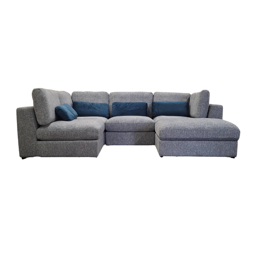 Madison U Shape Sofa – Spacious 5-Piece Modular Sectional with Storage Ottoman | Solid Furniture UK