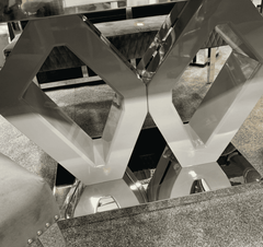 Majestic Grey Marble Dining Table With Grey Majestic Chairs SOLID FURNITURE