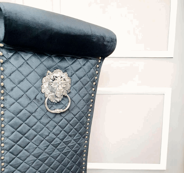 EMMA Velvet Chrome Dining Chairs