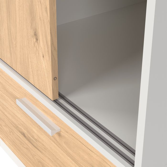 Line Wardrobe with 2 Sliding Doors