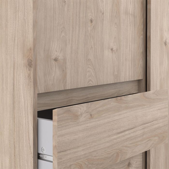 Sliding Drawers of Naia Oak Wardrobe 