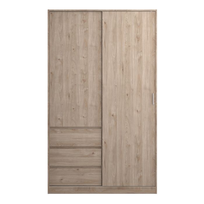 Front View of Naia Oak Wardrobe 