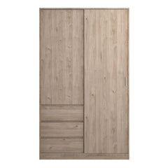Front View of Naia Oak Wardrobe 