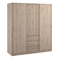 Naia Oak Wardrobe with 3 Doors