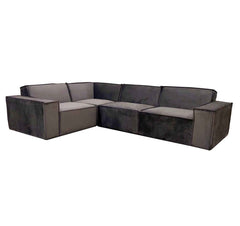Midland Velvet 4 Seater Corner Couch SOLID FURNITURE