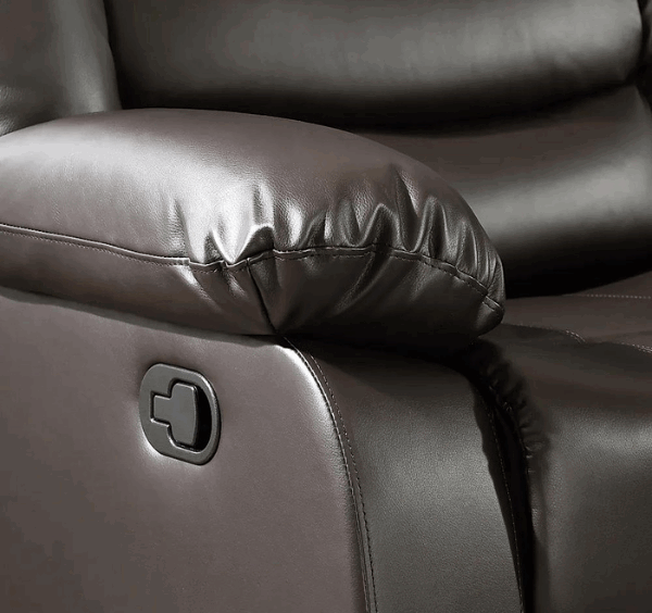 Roma Leather Recliner Sofa Arm Chair Brown