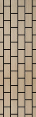 Natural oak acoustic brick wall panel in HDF for feature walls and ceilings. solid furniture UK 