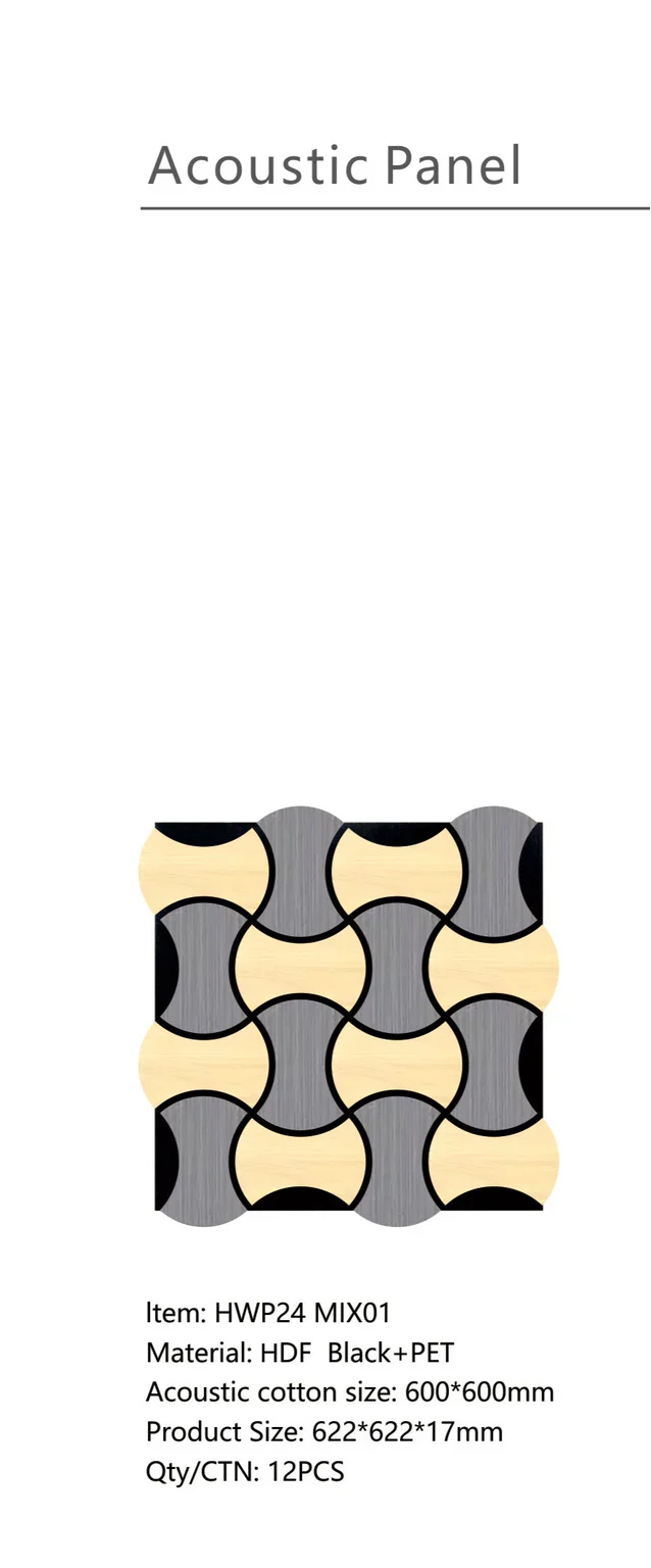 Mix oak grey acoustic wall panel 61x61 cm dimensions by Solid Furniture UK showing panel size and thickness details