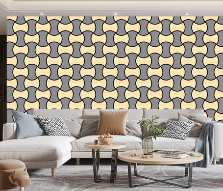 Mix oak grey acoustic wall panel 61x61 cm square block design by Solid Furniture UK with modern wood tones for stylish interiors and sound control