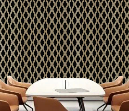 Modern sitting area in the UK featuring dark oak acoustic wall panels 60x240cm by Solid Furniture UK for improved sound absorption and stylish design.