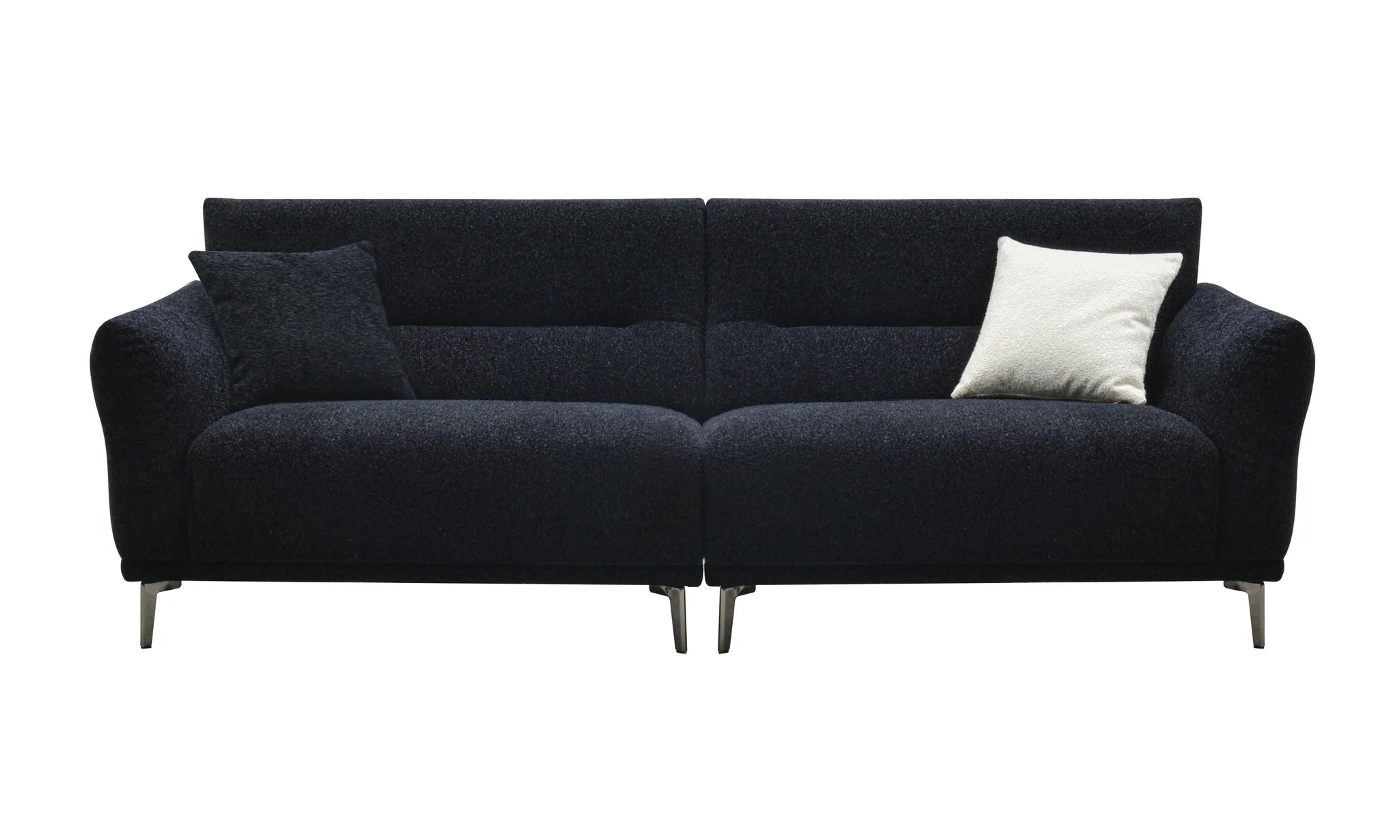 Albany black bouclé 4 seater sofa modern large comfortable living room sofa UK solid furniture UK