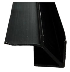 Black aluminium corner strip for wall panels – side view highlighting profile shape and clean edge finishing for WPC wall panels solid furniture UK