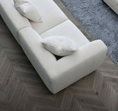 Aluxo Lottie Modular Corner Group in Polar Boucle - SOLID FURNITURE LTD