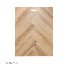 Aurevia Blond Oak Herringbone LVT Flooring 750 × 150 mm from Solid Furniture UK