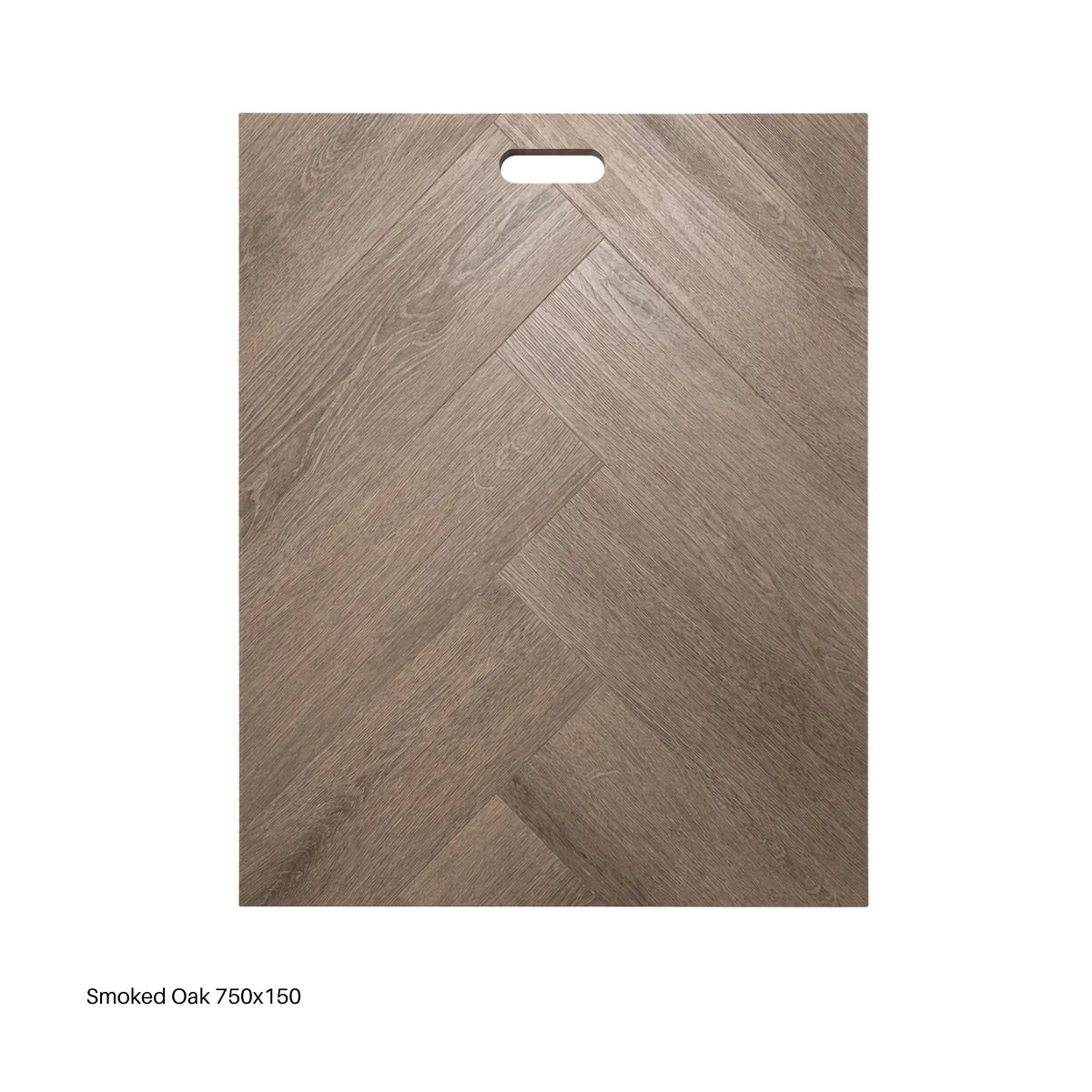 Aurevia Smoked Oak Herringbone LVT Flooring with 750 × 150 mm plank design from Solid Furniture UK