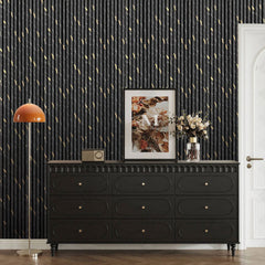 60x240cm Beige Gold Marble acoustic wall panels by Solid Furniture LTD installed in a modern interior, adding luxury and improving sound control