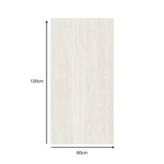 Beige MCM Travertine Stone Wall Tiles 120 x 60cm pack of 4 by Solid Furniture LTD showing precise tile dimensions, thickness, and approximate coverage per panel